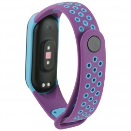 Сменный ремешок Red Line для Xiaomi Mi Band 4/3 Violet/Cyan (УТ000018230) 