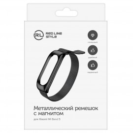 Сменный ремешок Red Line Mi Band 5/Amazfit Band 5 черный