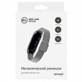 Сменный ремешок Red Line Mi Band 4/ Mi Band 3 черный