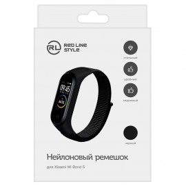 Сменный ремешок Red Line Mi Band 5/Amazfit Band 5 черный