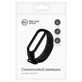 Сменный ремешок Red Line Mi Band 6 черный