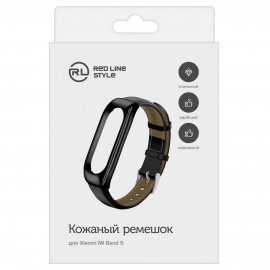 Сменный ремешок Red Line Mi Band 5/Amazfit Band 5 черный