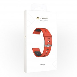 Сменный ремешок LYAMBDA 22mm ADHARA DS-GS-08-22-RB Red/Black