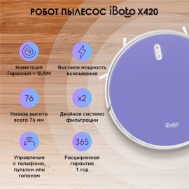 Робот-пылесос iBoto Smart Х420GW Aqua Purple