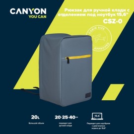 Рюкзак для ноутбука Canyon CNE-CSZ01GY01