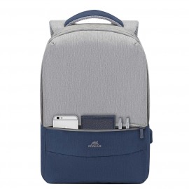 Рюкзак для ноутбука RIVACASE 7562 grey/dark blue