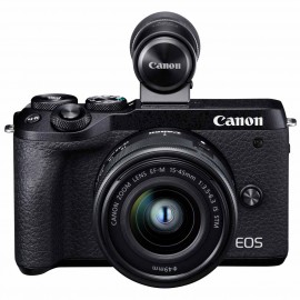 Фотоаппарат системный Canon EOS M6 Mark II M15-45 S + EVF