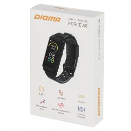 Смарт-браслет Digma Force A8 Black (A8BG)