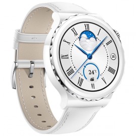 Смарт-часы HUAWEI GT 3 Pro Silver Bezel White Leather (FRG-B19)