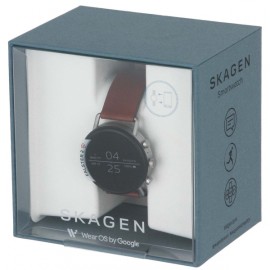 Смарт-часы Skagen Falster 2 Silver / Brown Leather