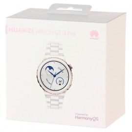 Смарт-часы HUAWEI GT 3 Pro Gold Bezel White Ceramic (FRG-B19)