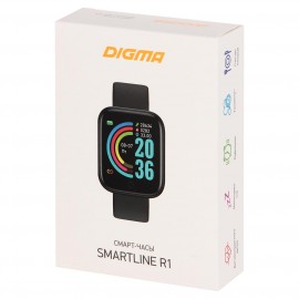 Смарт-часы Digma Smartline R1 1.3'' TFT Black (R1B)