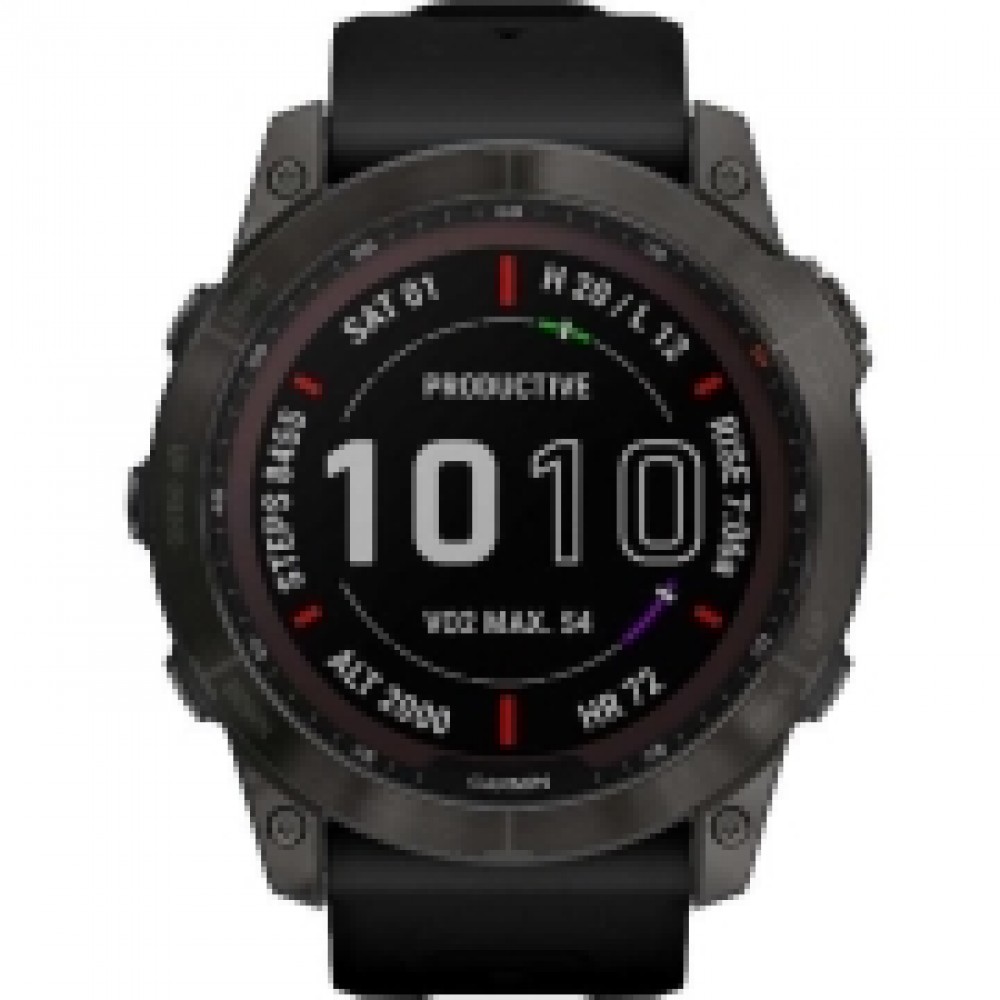 Смарт-часы Garmin Fenix 7X Sapphire Solar угольно-серые