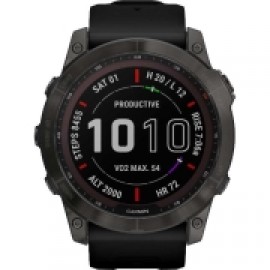 Смарт-часы Garmin Fenix 7X Sapphire Solar угольно-серые