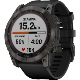 Смарт-часы Garmin Fenix 7X Sapphire Solar угольно-серые