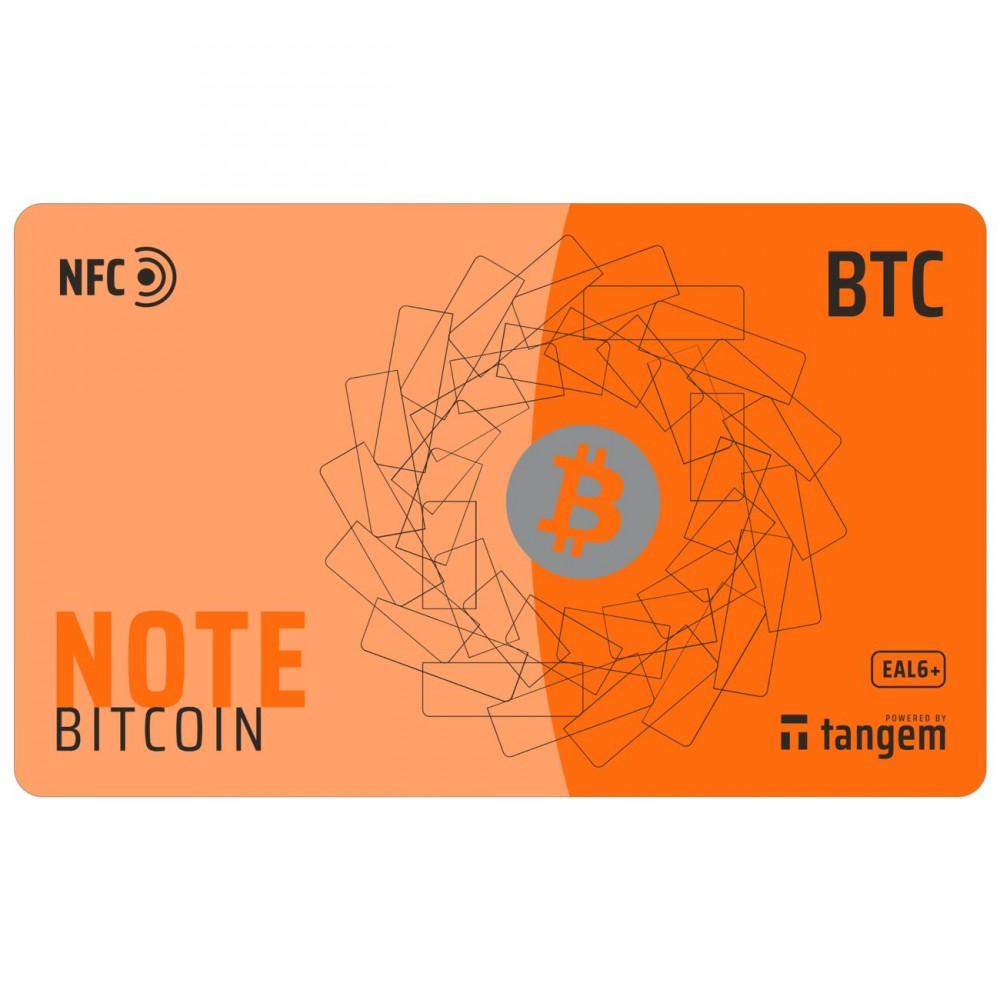 Криптовалютный кошелек Tangem Note Bitcoin