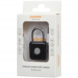 Smart гаджет Digma умный навесной замок SmartLock P1 Black (SLP1)