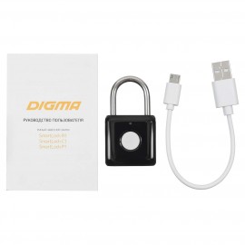 Smart гаджет Digma умный навесной замок SmartLock P1 Black (SLP1)