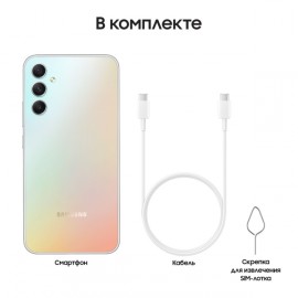 Смартфон Samsung Galaxy A34 128GB Awesome Silver