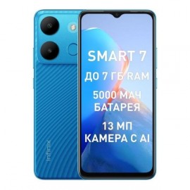 Смартфон Infinix SMART 7 3/64GB Peacock Blue 