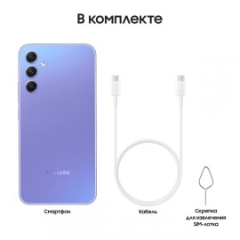 Смартфон Samsung Galaxy A34 256GB Awesome Violet