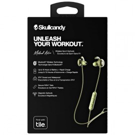 Наушники внутриканальные Bluetooth Skullcandy METHOD ACTIVE желто-оливковые (S2NCW-M687)