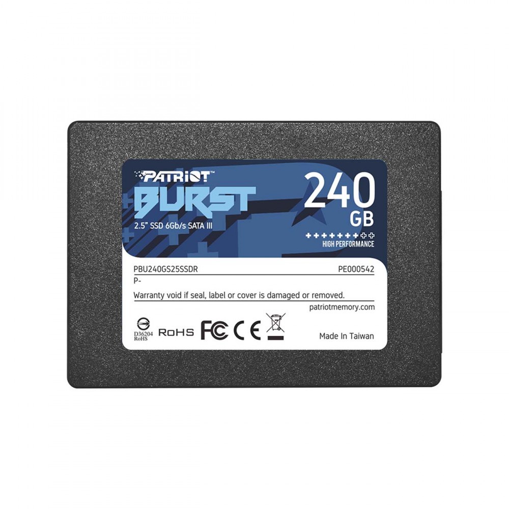 Внутренний SSD накопитель Patriot 240GB Burst (PBU240GS25SSDR)