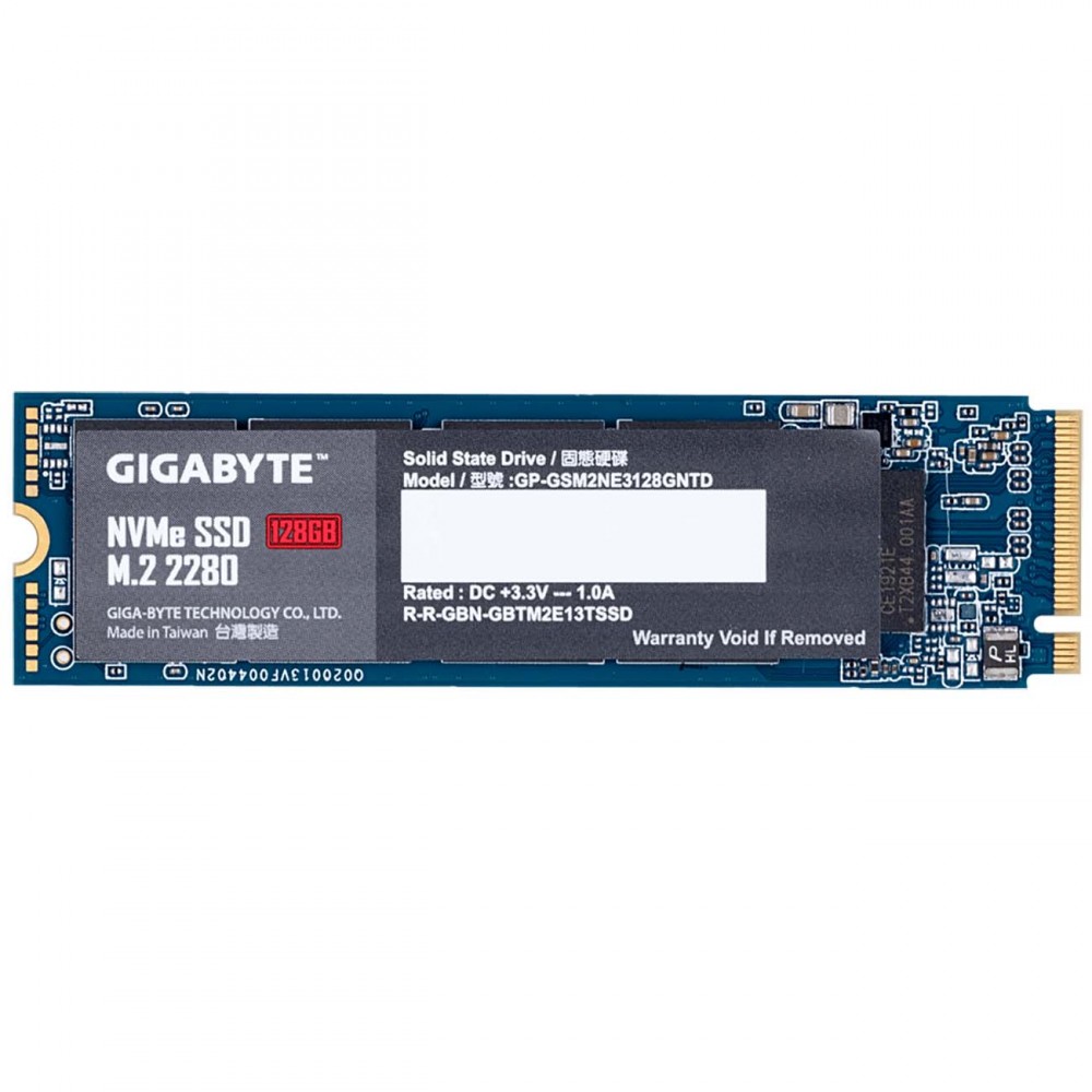 Внутренний SSD накопитель GIGABYTE 128GB NVMe M.2 2280 (GP-GSM2NE3128GNTD)