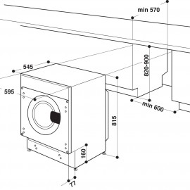 Встраиваемая стиральная машина Whirlpool BI WMWG 91484E EU