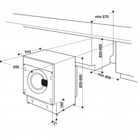 Встраиваемая стиральная машина Whirlpool BI WMWG 71253E EU 