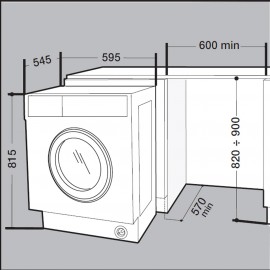 Встраиваемая стиральная машина Whirlpool BI WMWG 71484E EU 