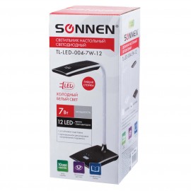 Светильник настольный Sonnen TL-LED-004 7W 12LED Black (235542)