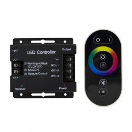 Светильник LED Gauss для RGB 288W 24А с сенсорным ПУ, черный 