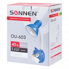 Светильник настольный Sonnen OU-603 Сова Е27 Blue (236674)