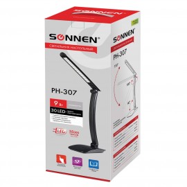 Светильник настольный Sonnen PH-307 9W Black (236684)