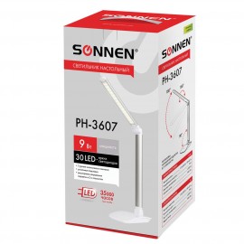 Светильник настольный Sonnen PH-3607 9W Silver (236686)