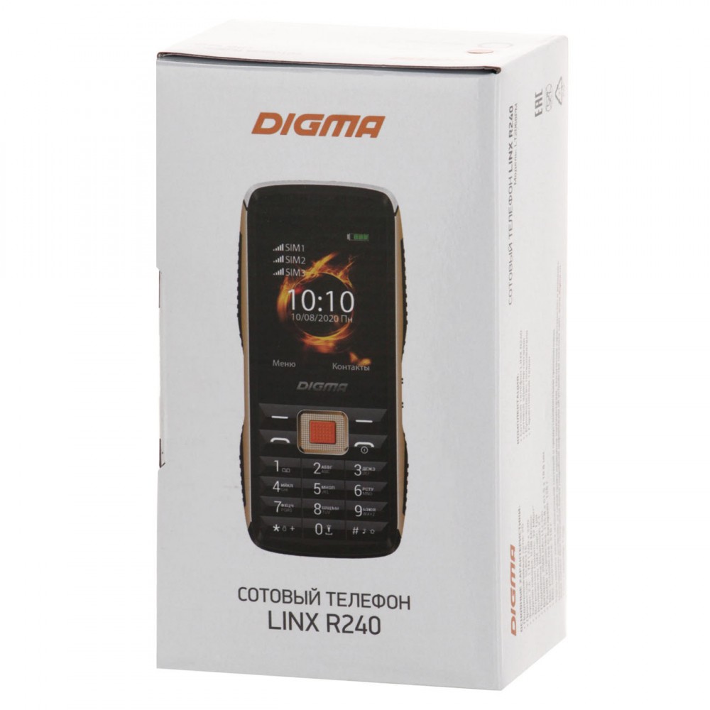 Мобильный телефон Digma Linx R240 Black (LT2068PM) - купить по выгодной  цене с доставкой по Москве из интернет-магазина Lostelecom