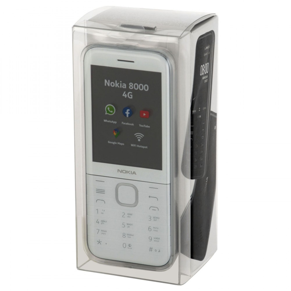 Мобильный телефон Nokia 8000 4G DS White (TA-1303) - купить по низкой цене  с доставкой по Москве из интернет-магазина Lostelecom