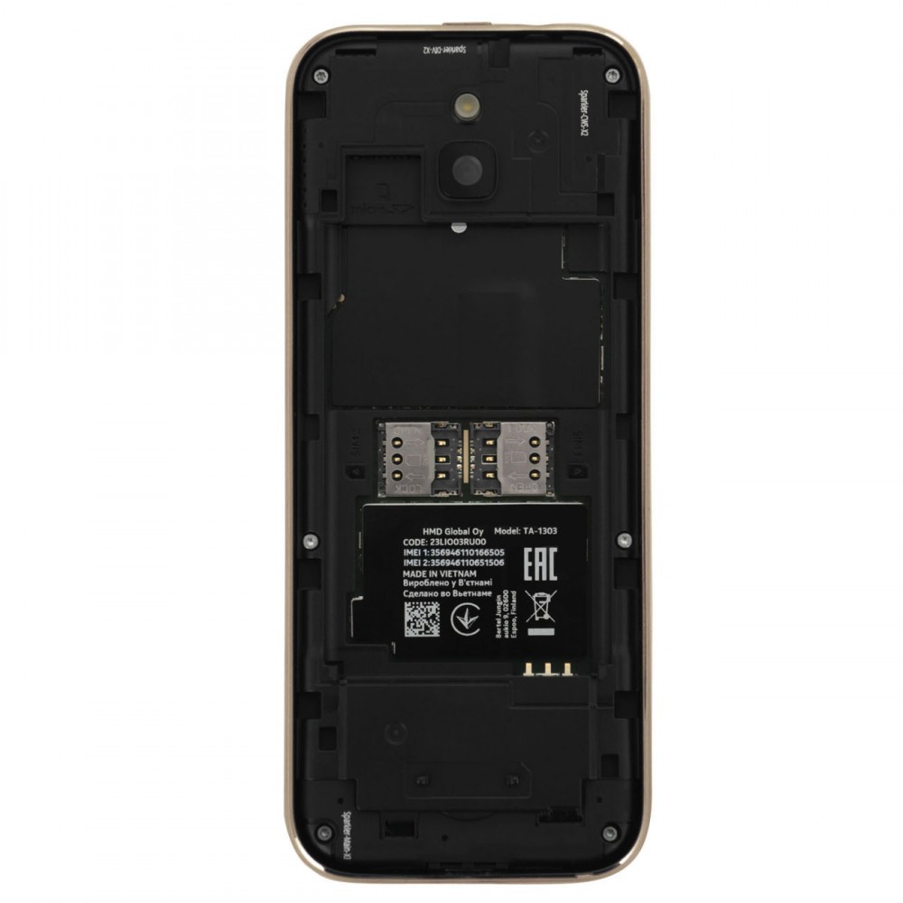 Мобильный телефон Nokia 8000 4G DS Gold (TA-1303) - купить по низкой цене с  доставкой по Москве из интернет-магазина Lostelecom