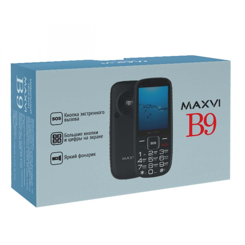 Мобильный телефон Maxvi B9 Black