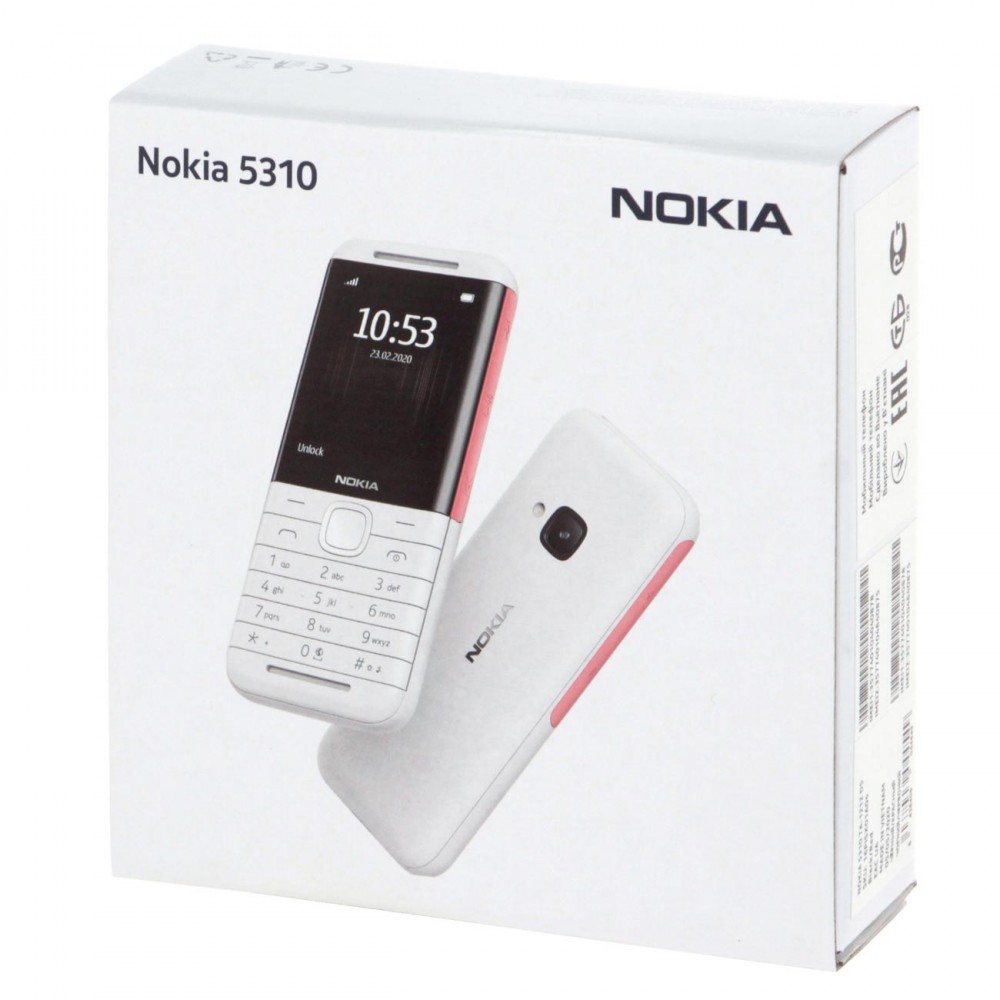 Мобильный телефон Nokia 5310DS White/Red (ТА-1212) - купить по доступной  цене с доставкой по Москве из интернет-магазина Lostelecom