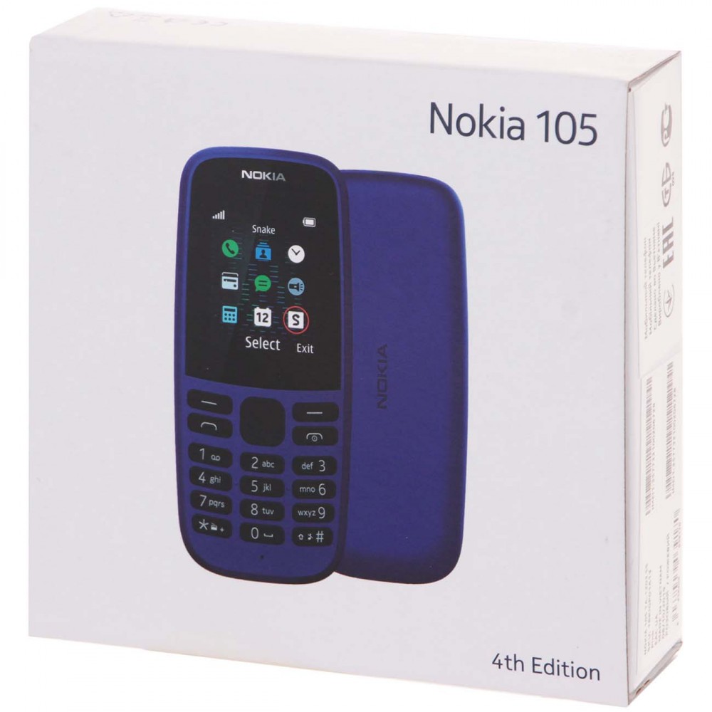 Мобильный телефон Nokia 105SS (2019) Blue (ТА-1203) - купить по низкой  стоимости с доставкой по Москве из интернет-магазина Lostelecom