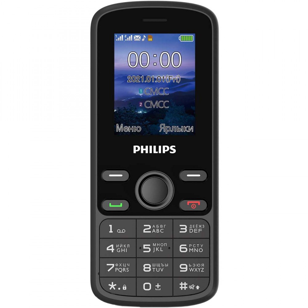 Мобильный телефон Philips Xenium E111 Black