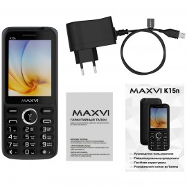 Мобильный телефон Maxvi K15n Black