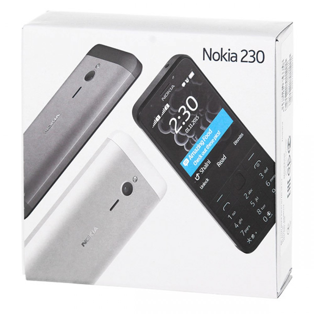 Мобильный телефон Nokia 230 Dual SIM White (RM-1172) - купить по низкой  стоимости с доставкой по Москве из интернет-магазина Lostelecom