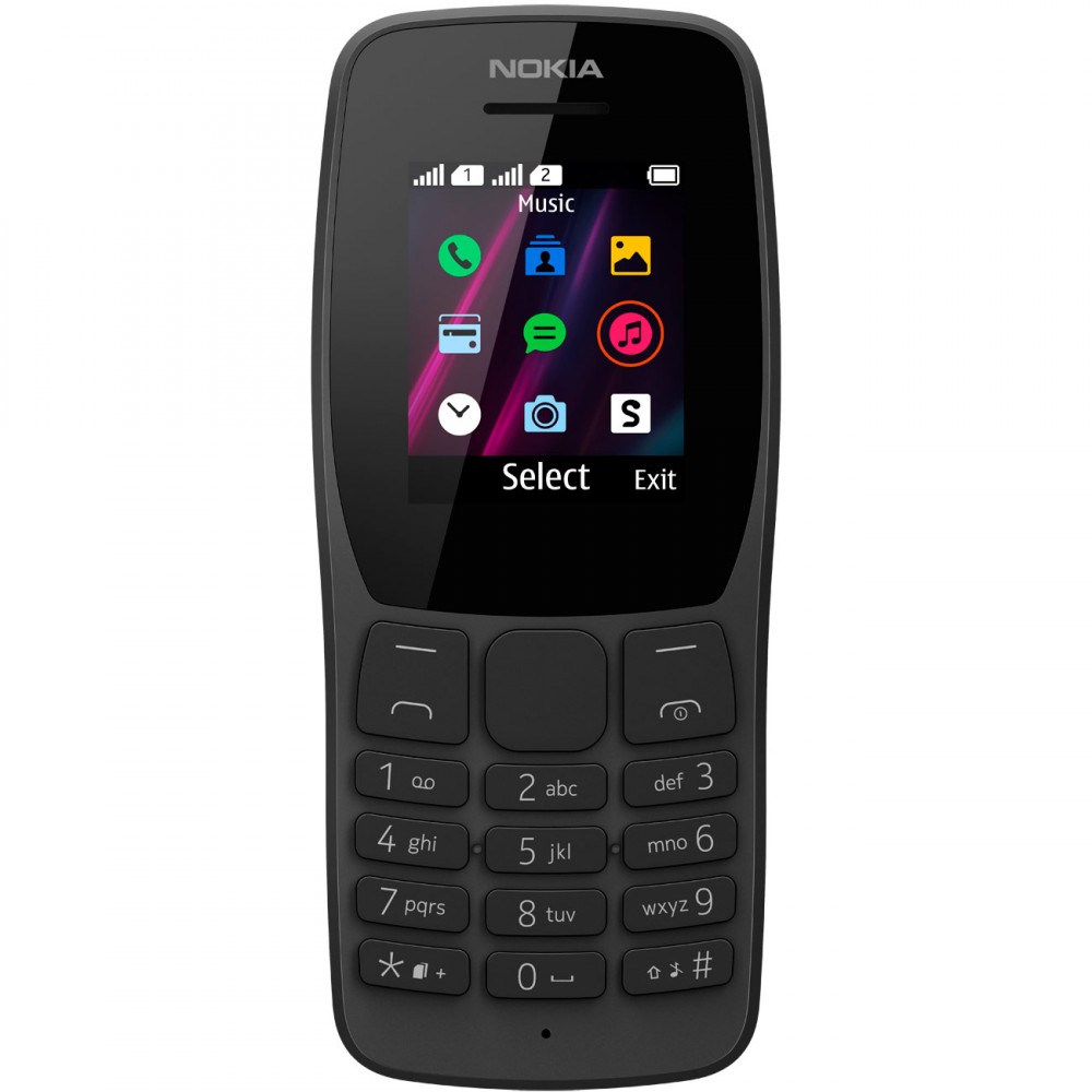 Мобильный телефон Nokia 110DS (2019) Black (ТА-1192)