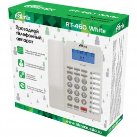 Телефон проводной Ritmix RT-460 White