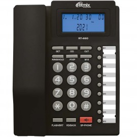 Телефон проводной Ritmix RT-460 Black