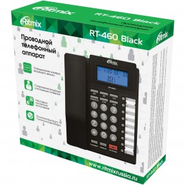 Телефон проводной Ritmix RT-460 Black