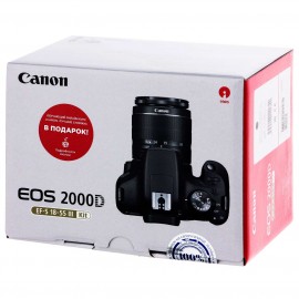 Фотоаппарат зеркальный Canon EOS 2000D EF-S 18-55 III Kit